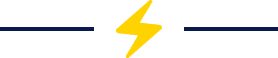 Yellow lightning bolt icon with horizontal lines on each side.